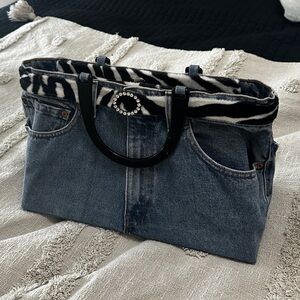Denim pants handbag 👜☺️